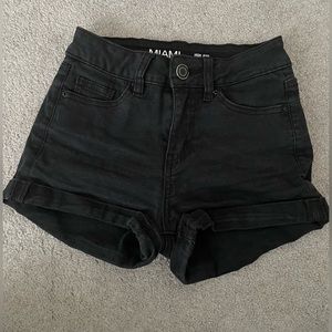 Women’s Black Denim Jean Shorts